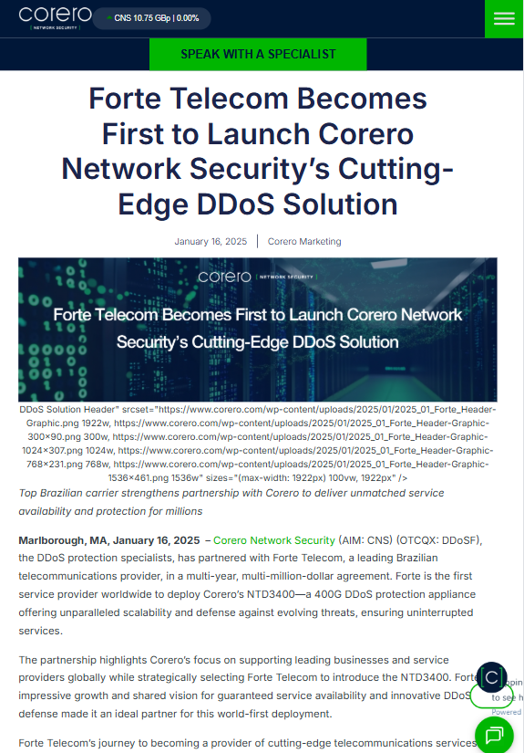 Revista Linktel - Destaque para a Forte